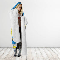 African Art Viva Underground Psychedelic Vintage Style Hooded Blanket