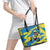 African Art Viva Underground Psychedelic Vintage Style Leather Tote Bag - Wonder Print Shop