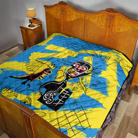 African Art Viva Underground Psychedelic Vintage Style Quilt - Wonder Print Shop