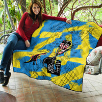 African Art Viva Underground Psychedelic Vintage Style Quilt - Wonder Print Shop