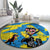 African Art Viva Underground Psychedelic Vintage Style Round Carpet