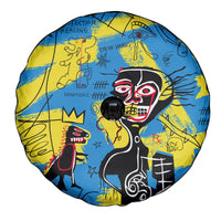 African Art Viva Underground Psychedelic Vintage Style Spare Tire Cover - Wonder Print Shop