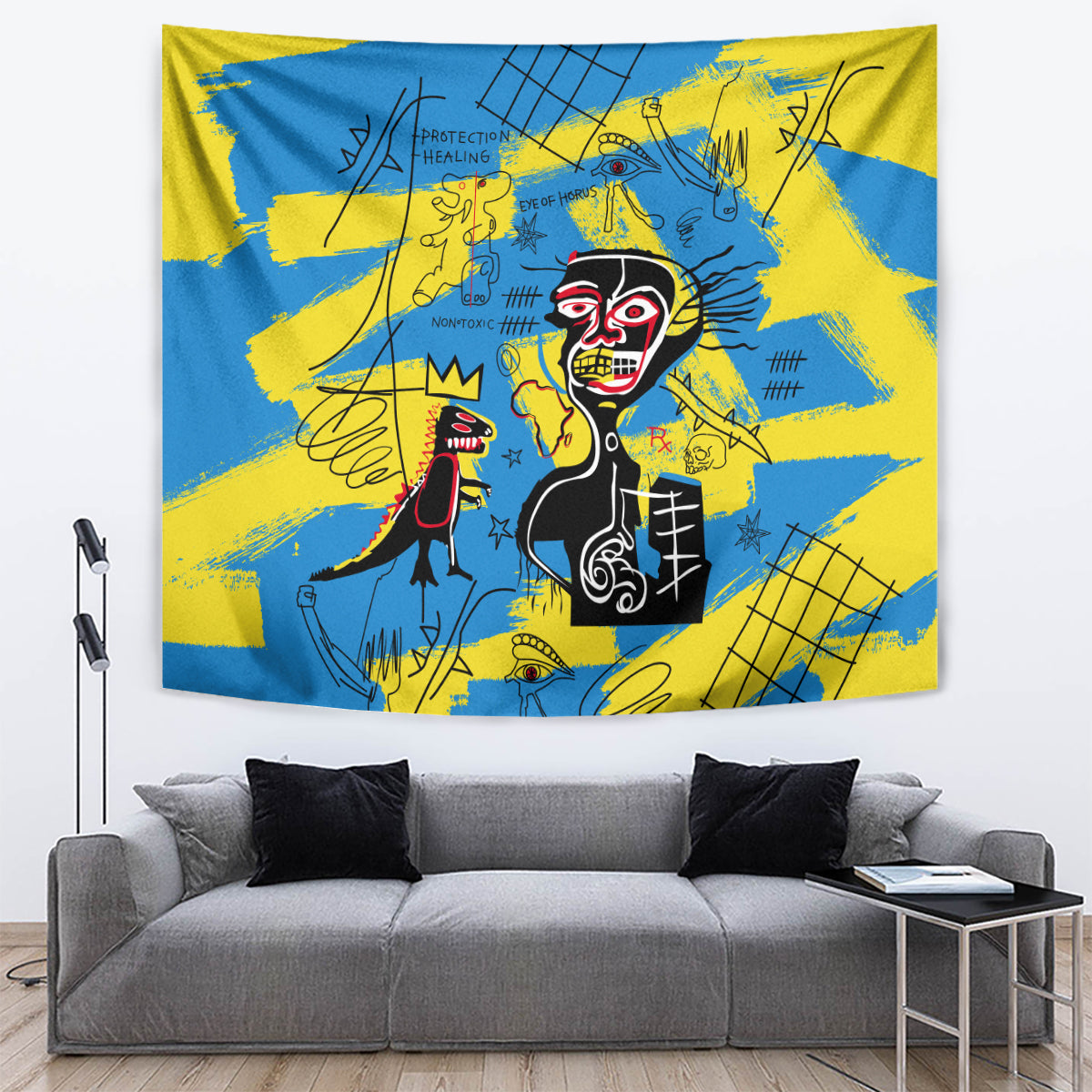 African Art Viva Underground Psychedelic Vintage Style Tapestry - Wonder Print Shop