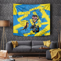 African Art Viva Underground Psychedelic Vintage Style Tapestry - Wonder Print Shop