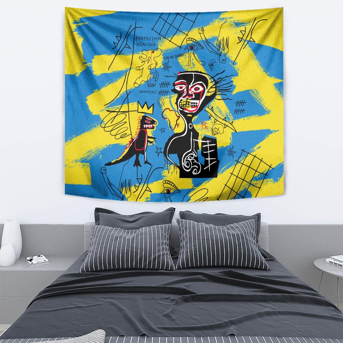 African Art Viva Underground Psychedelic Vintage Style Tapestry - Wonder Print Shop