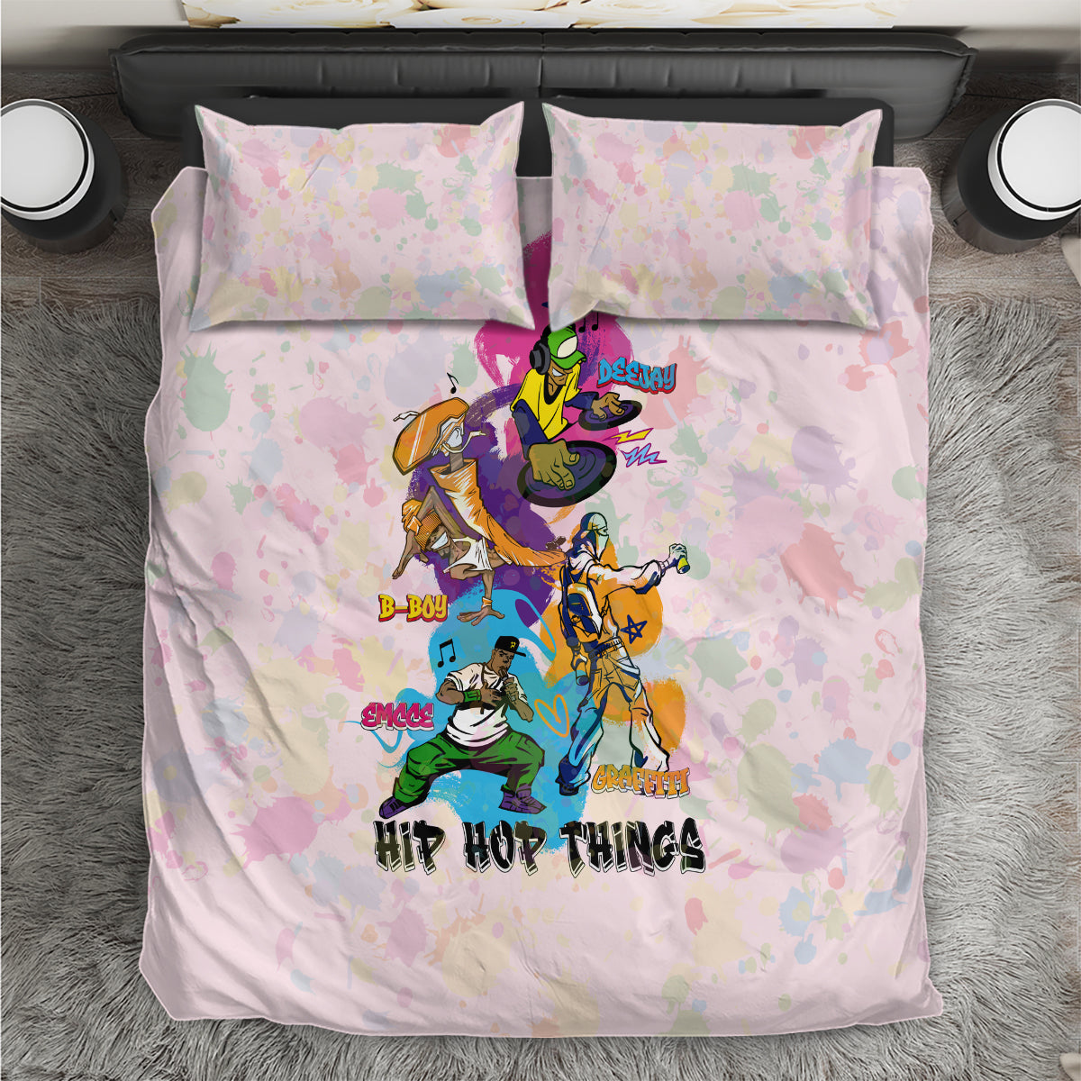 4 Elements Of Hip Hop Bedding Set - Wonder Print Shop