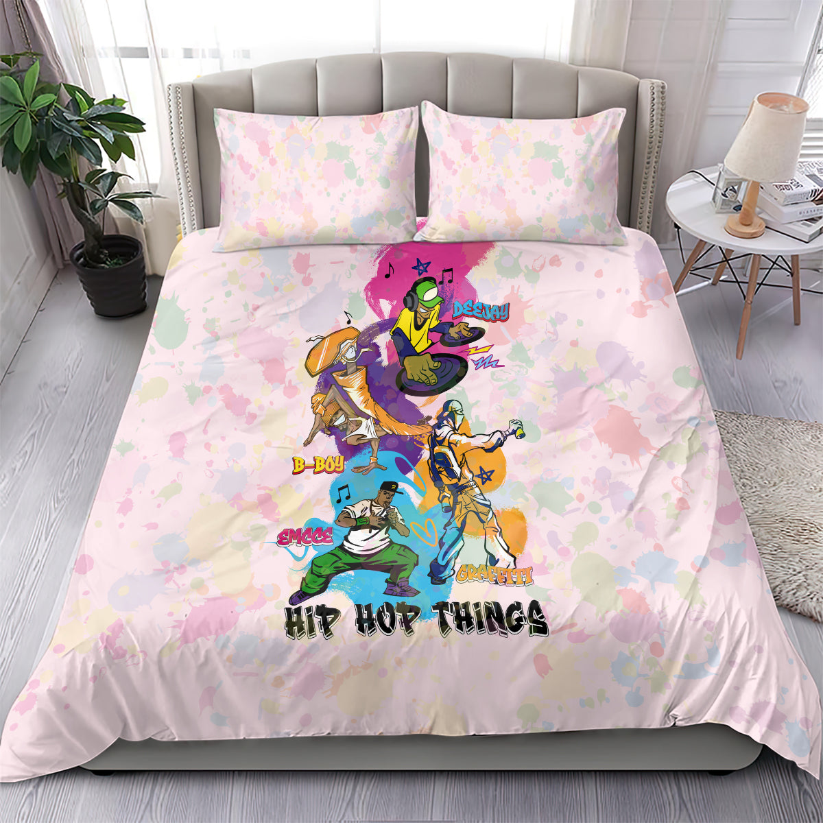4 Elements Of Hip Hop Bedding Set - Wonder Print Shop