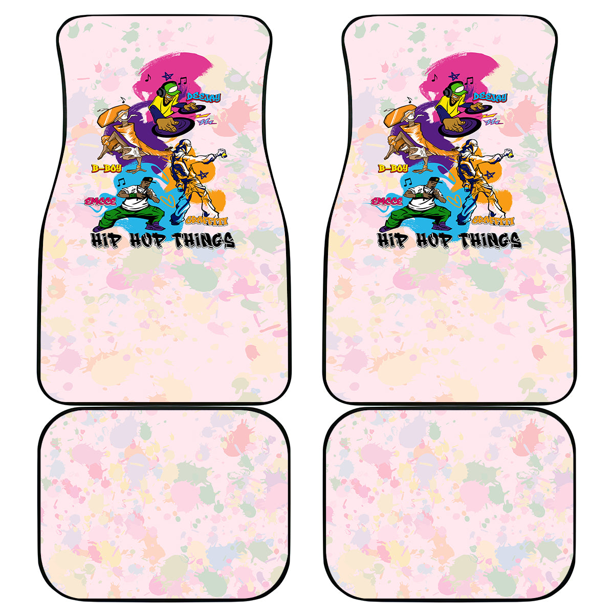 4 Elements Of Hip Hop Car Mats - Wonder Print Shop