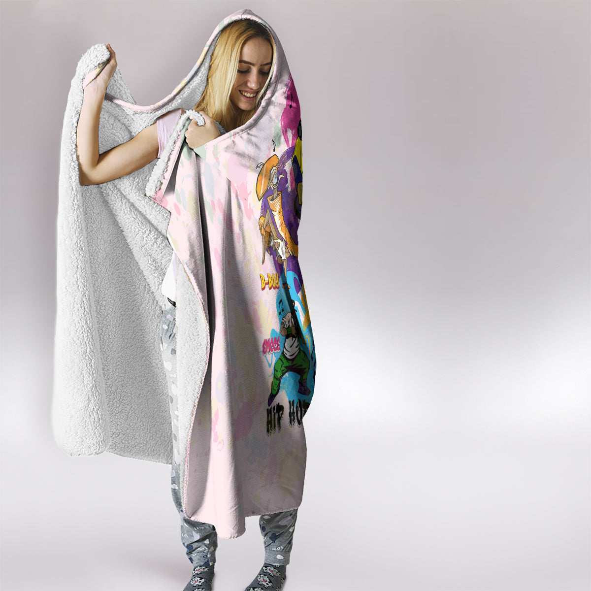 4 Elements Of Hip Hop Hooded Blanket