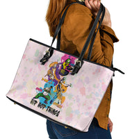 4 Elements Of Hip Hop Leather Tote Bag - Wonder Print Shop