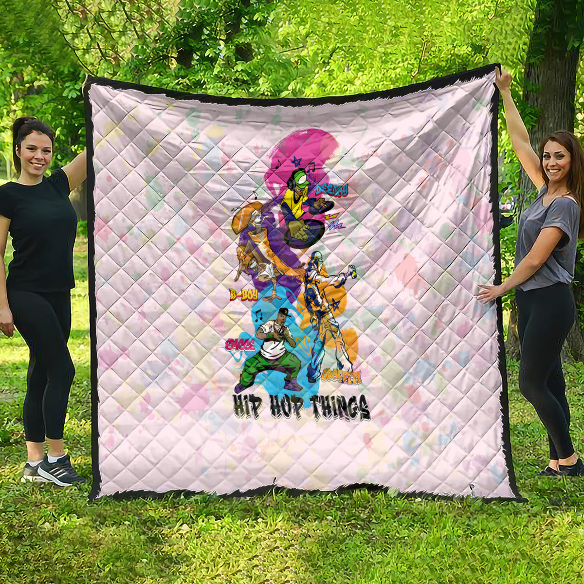 4 Elements Of Hip Hop Quilt - Wonder Print Shop