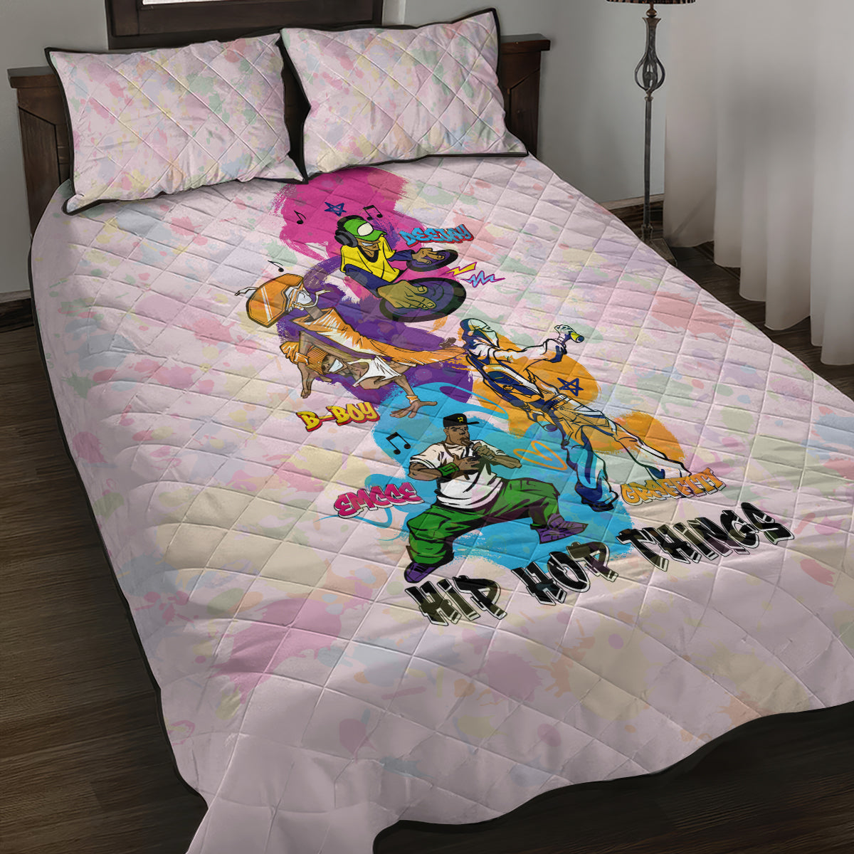 4 Elements Of Hip Hop Quilt Bed Set - Wonder Print Shop