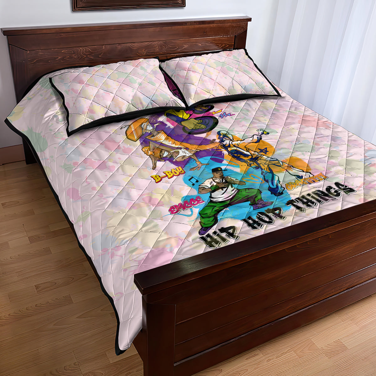 4 Elements Of Hip Hop Quilt Bed Set - Wonder Print Shop