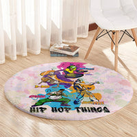 4 Elements Of Hip Hop Round Carpet