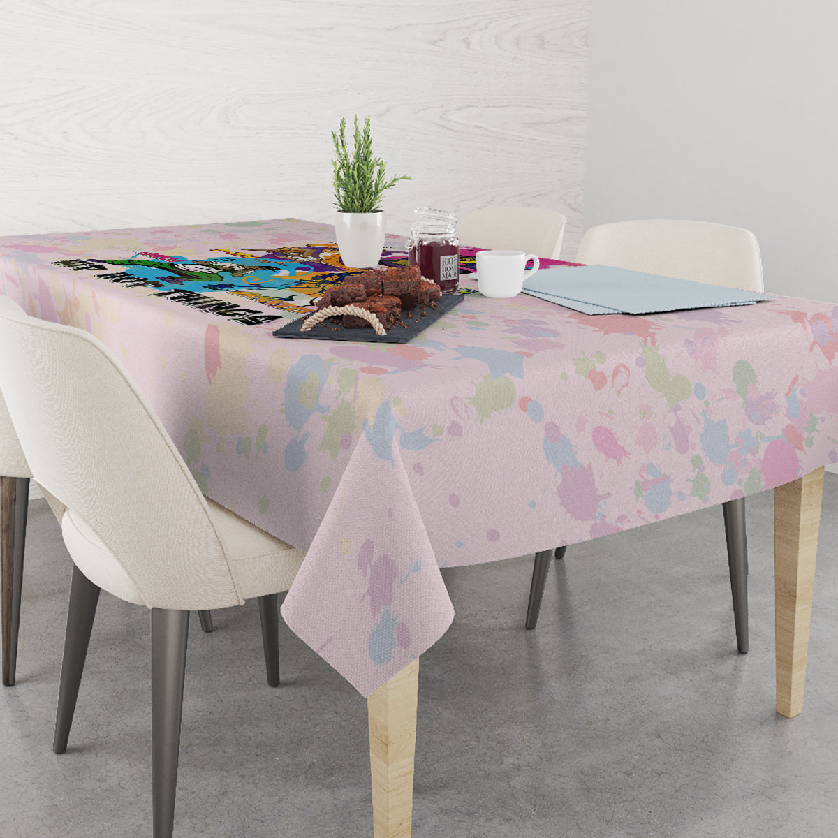 4 Elements Of Hip Hop Tablecloth - Wonder Print Shop