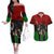 Mexico City 1968 African American Couples Matching Off The Shoulder Long Sleeve Dress and Hawaiian Shirt Black Power Salute - Wonder Print Shop