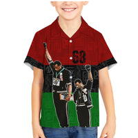 Mexico City 1968 African American Family Matching Mermaid Dress and Hawaiian Shirt Black Power Salute - Wonder Print Shop