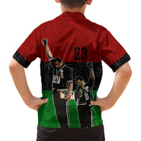 Mexico City 1968 African American Hawaiian Shirt Black Power Salute - Wonder Print Shop