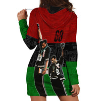 Mexico City 1968 African American Hoodie Dress Black Power Salute - Wonder Print Shop