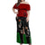 Mexico City 1968 African American Off Shoulder Maxi Dress Black Power Salute - Wonder Print Shop