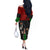 Mexico City 1968 African American Off The Shoulder Long Sleeve Dress Black Power Salute - Wonder Print Shop