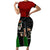 Mexico City 1968 African American Short Sleeve Bodycon Dress Black Power Salute - Wonder Print Shop
