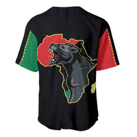 Powerful Panther Africa Baseball Jersey Map Africa - Wonder Print Shop