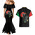 Powerful Panther Africa Couples Matching Mermaid Dress and Hawaiian Shirt Map Africa - Wonder Print Shop