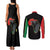 Powerful Panther Africa Couples Matching Tank Maxi Dress and Long Sleeve Button Shirts Map Africa - Wonder Print Shop