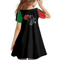 Powerful Panther Africa Family Matching Long Sleeve Bodycon Dress and Hawaiian Shirt Map Africa - Wonder Print Shop