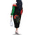 Powerful Panther Africa Family Matching Off Shoulder Long Sleeve Dress and Hawaiian Shirt Map Africa - Wonder Print Shop