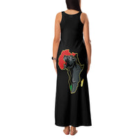 Powerful Panther Africa Family Matching Tank Maxi Dress and Hawaiian Shirt Map Africa - Wonder Print Shop