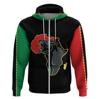 Powerful Panther Africa Hoodie Map Africa - Wonder Print Shop