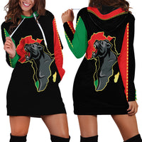 Powerful Panther Africa Hoodie Dress Map Africa - Wonder Print Shop