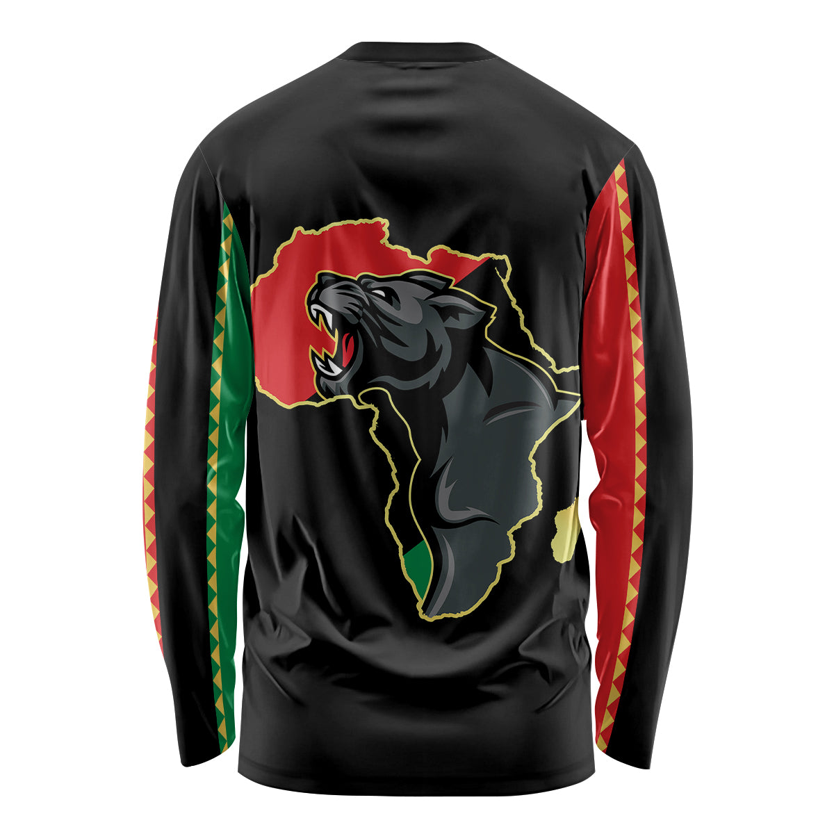 Powerful Panther Africa Long Sleeve Shirt Map Africa - Wonder Print Shop