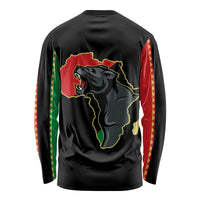 Powerful Panther Africa Long Sleeve Shirt Map Africa - Wonder Print Shop