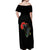 Powerful Panther Africa Off Shoulder Maxi Dress Map Africa - Wonder Print Shop