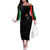 Powerful Panther Africa Off The Shoulder Long Sleeve Dress Map Africa - Wonder Print Shop