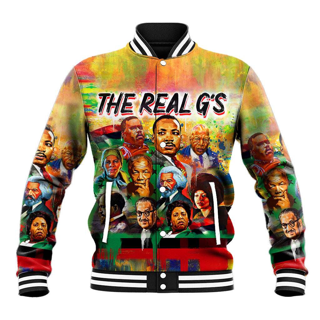 The Real G's Baseball Jacket Civil Rights Leaders - Wonder Print Shop