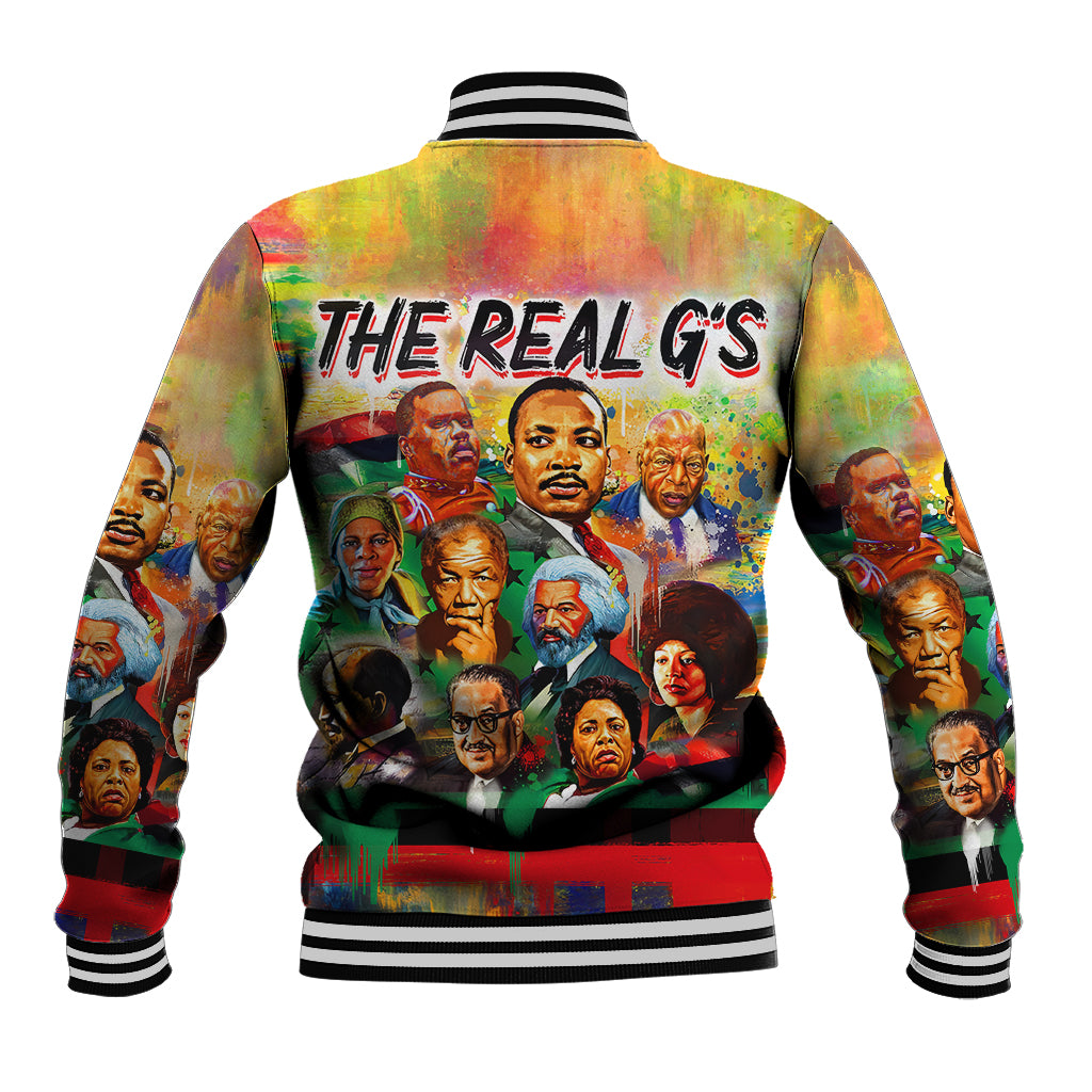 The Real G's Baseball Jacket Civil Rights Leaders - Wonder Print Shop