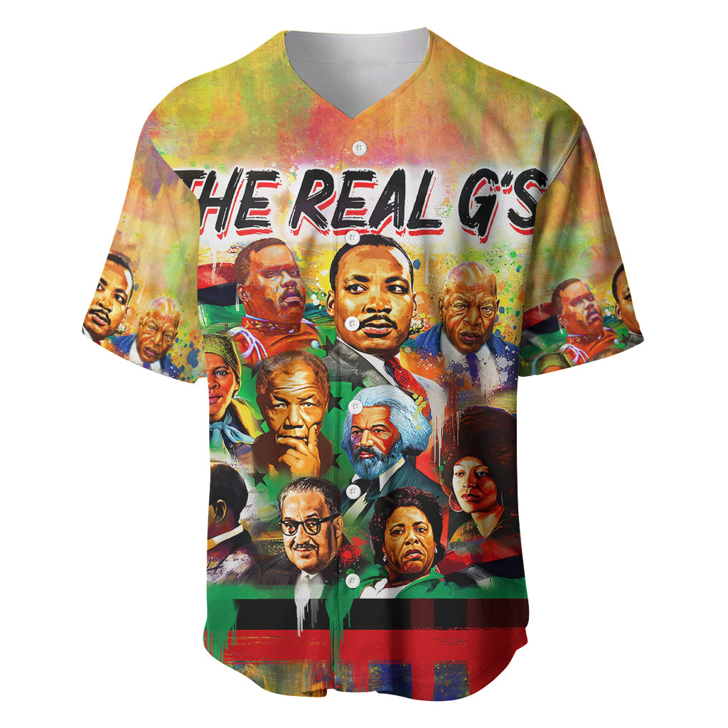The Real G's Baseball Jersey Civil Rights Leaders - Wonder Print Shop