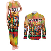 The Real G's Couples Matching Tank Maxi Dress and Long Sleeve Button Shirts Civil Rights Leaders - Wonder Print Shop