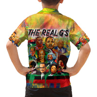The Real G's Family Matching Long Sleeve Bodycon Dress and Hawaiian Shirt Civil Rights Leaders - Wonder Print Shop