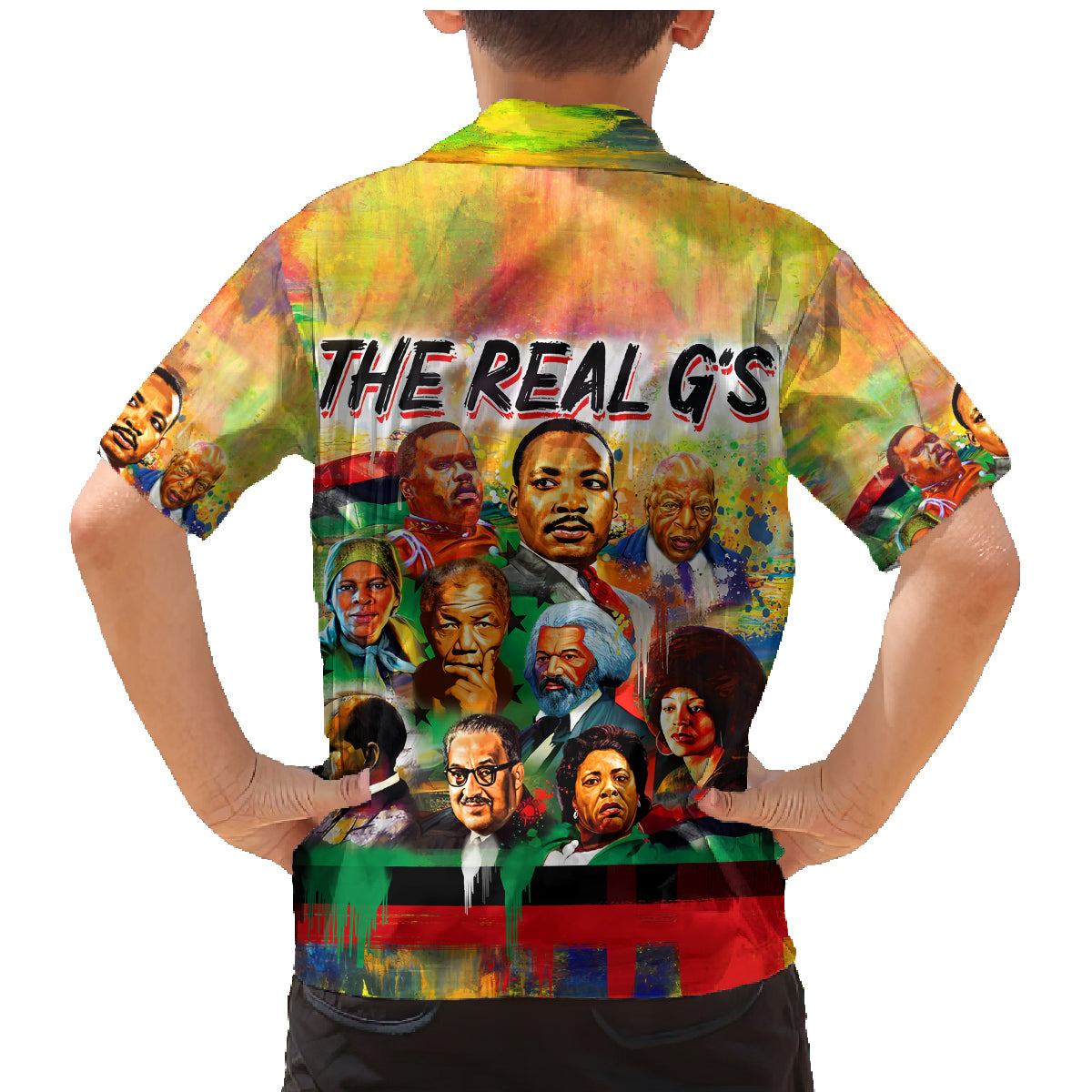 The Real G's Family Matching Mermaid Dress and Hawaiian Shirt Civil Rights Leaders - Wonder Print Shop