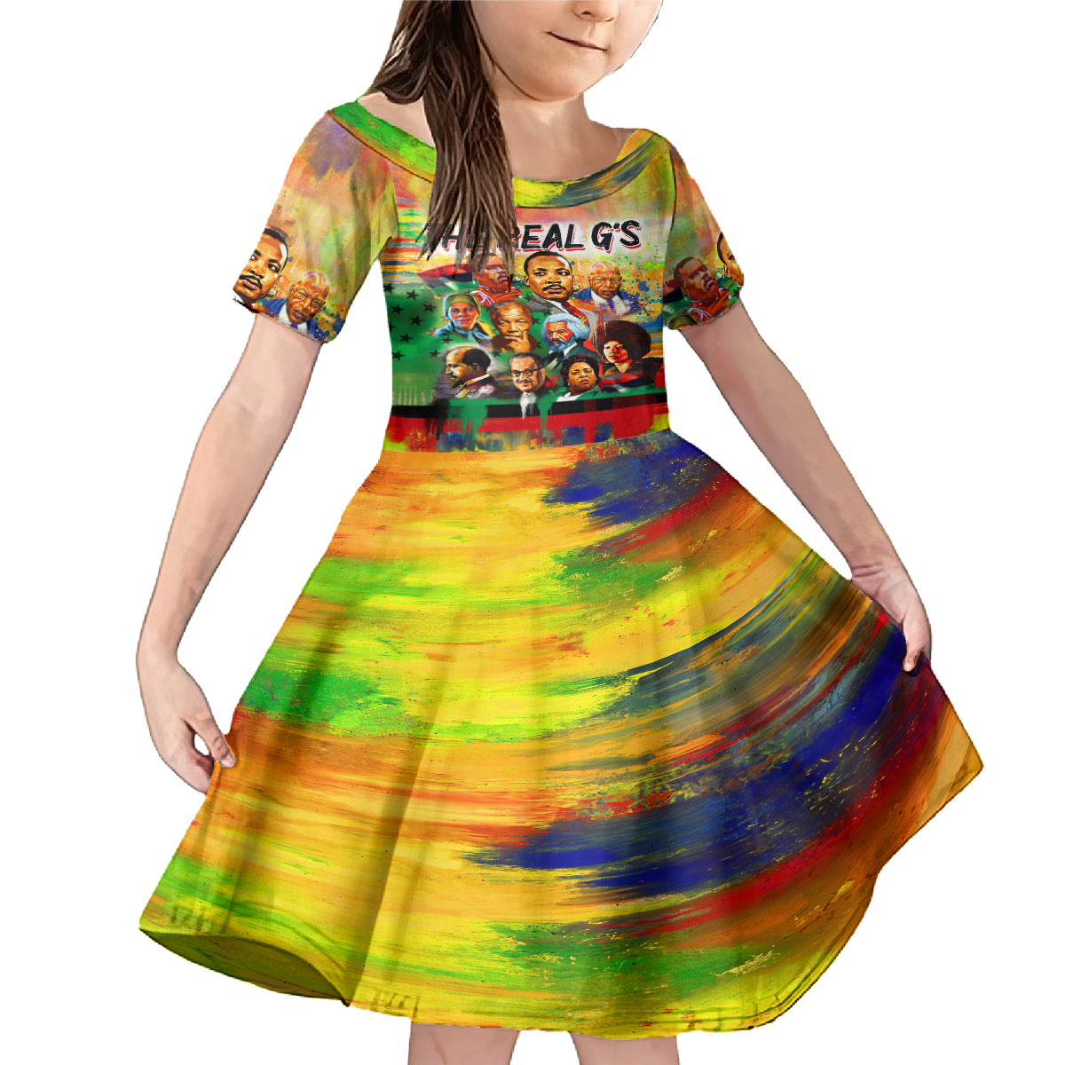 The Real G's Family Matching Mermaid Dress and Hawaiian Shirt Civil Rights Leaders - Wonder Print Shop