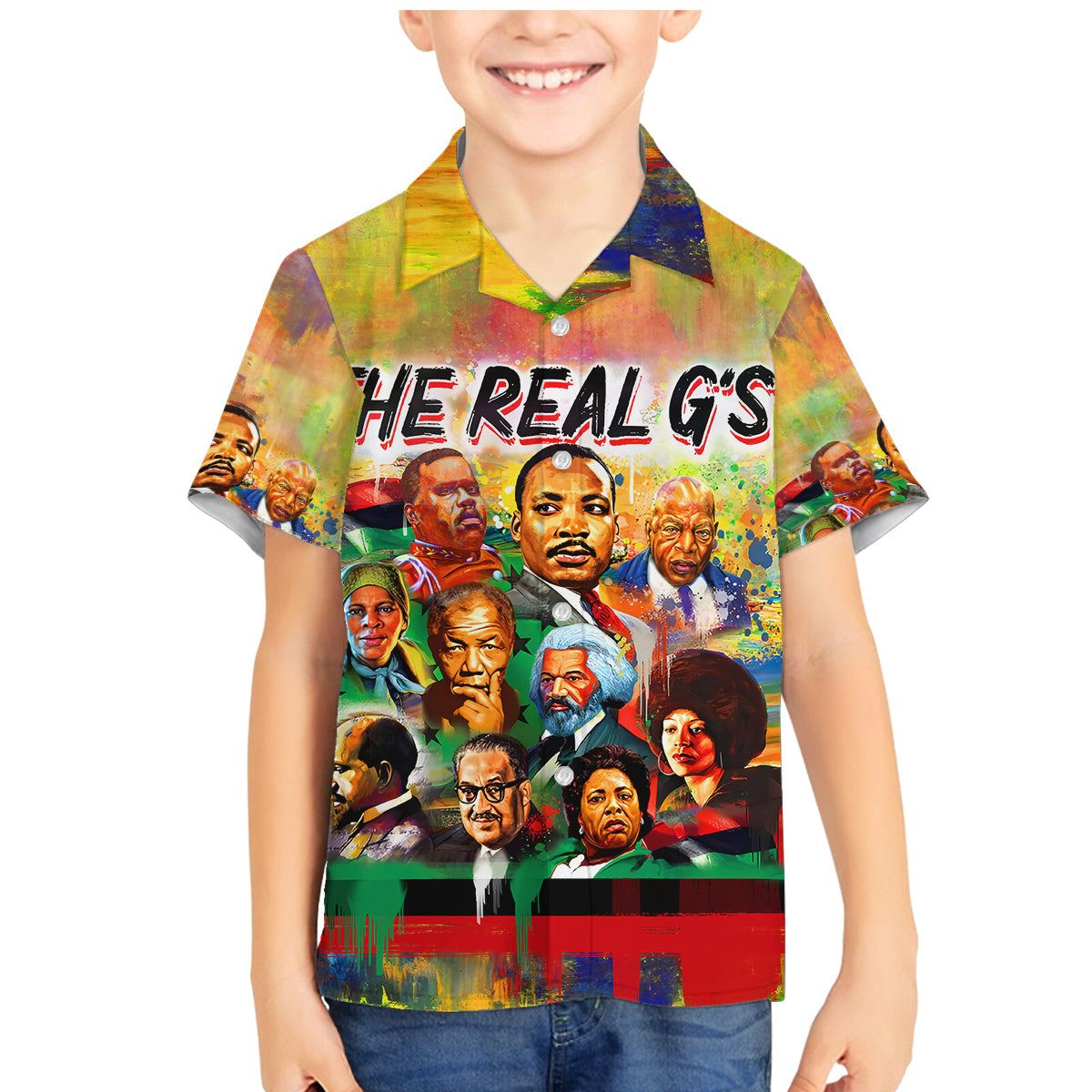 The Real G's Family Matching Mermaid Dress and Hawaiian Shirt Civil Rights Leaders - Wonder Print Shop