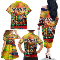 The Real G's Family Matching Off Shoulder Long Sleeve Dress and Hawaiian Shirt Civil Rights Leaders - Wonder Print Shop