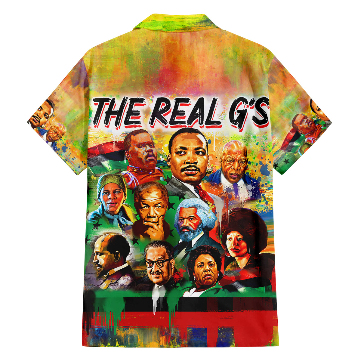 The Real G's Family Matching Off Shoulder Short Dress and Hawaiian Shirt Civil Rights Leaders - Wonder Print Shop