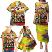 The Real G's Family Matching Puletasi Dress and Hawaiian Shirt Civil Rights Leaders - Wonder Print Shop
