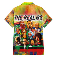 The Real G's Family Matching Short Sleeve Bodycon Dress and Hawaiian Shirt Civil Rights Leaders - Wonder Print Shop